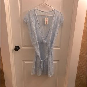 HOTOUCH Light Blue Swimsuit Cover Up ~ Size Large